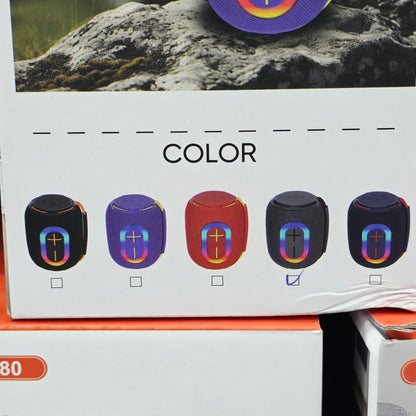 RGB Işıklı Taşınabilir Bluetooth Hoparlör, Usb Sd kart destekli JC-580