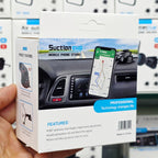 Magnetic 360 degree adjustable in-car phone holder placed in the dashboard