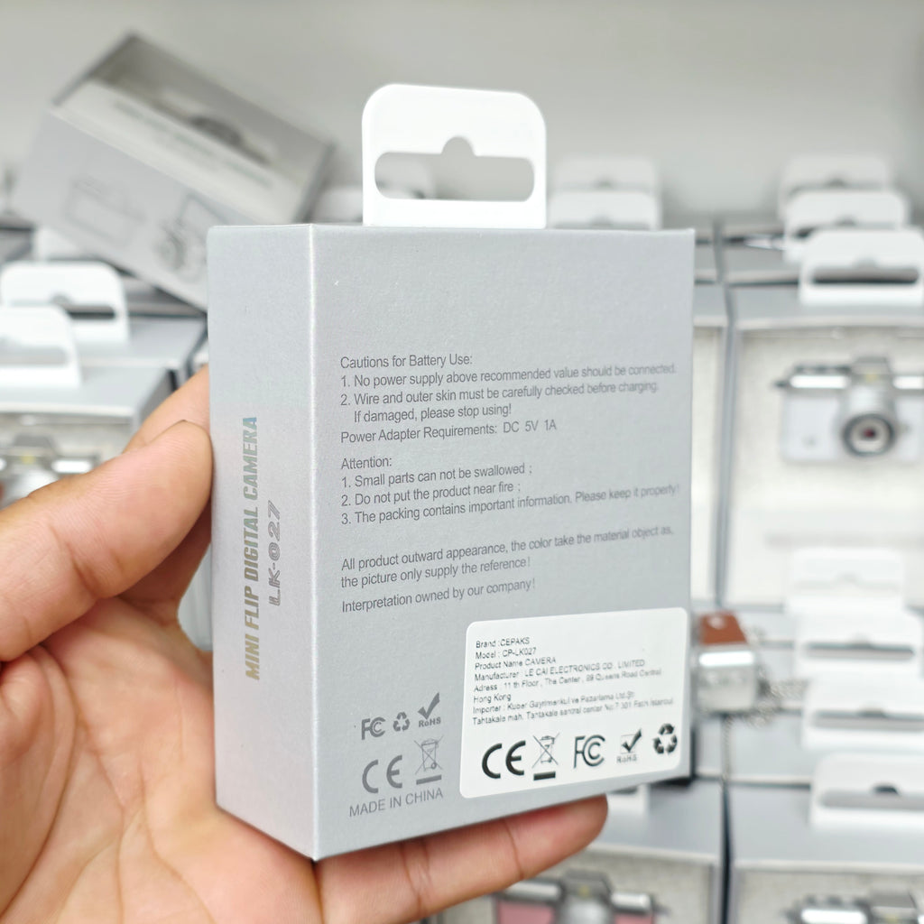 Mini Flip Dijital Kamera - Retro Tasarım Taşınabilir Çocuk Ve Yetişkin Kamerası