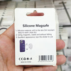 ( 5 adet ) Magsafe Özellikli Yapışkanlı Silikon Halka Magnet - Kablosuz Şarj Uyumlu Mıknatıslı Ring