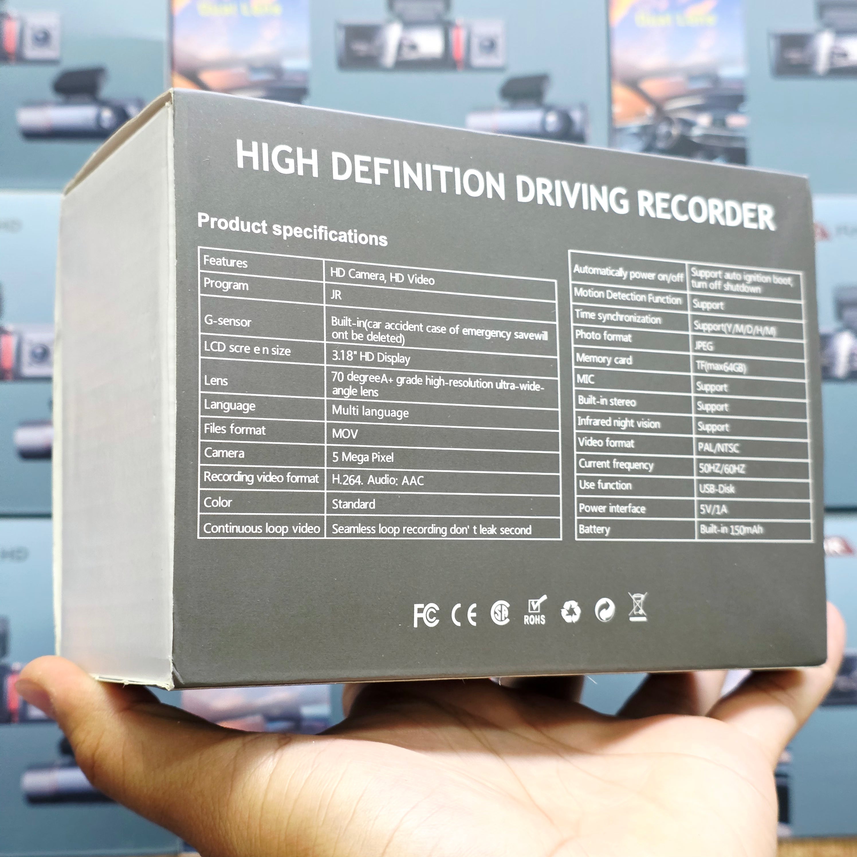 4K Ultra HD Vehicle BlackBOX DVR Dual Lens Araç İçi Kamera - WDR Gece Görüşlü Çift Kameralı Yol Kayıt Cihazı