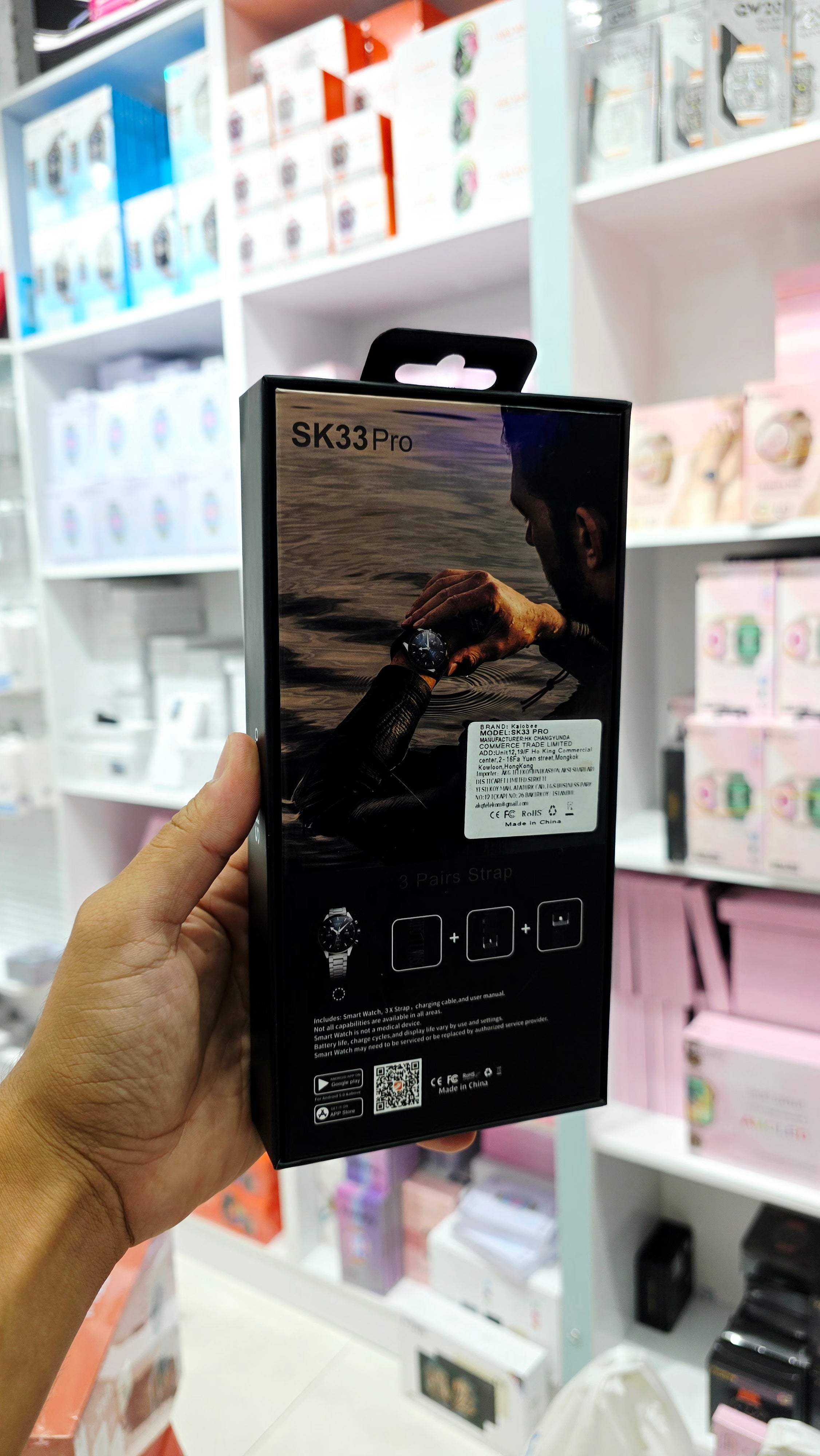 SK33 Pro Premium AMOLED Ekran Yuvarlak Akıllı Saat - Bluetooth Arama, AI & ChatGPT Desteği + 3 Farklı Kordon Hediyeli (Android ve iOS Uyumlu) LENSUN