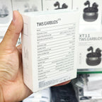 XT11 TWS Kablosuz Bluetooth Kulaklık Siyah - Dijital Göstergeli Akıllı Dokunmatik Kulak İçi Kulaklık MİLANO