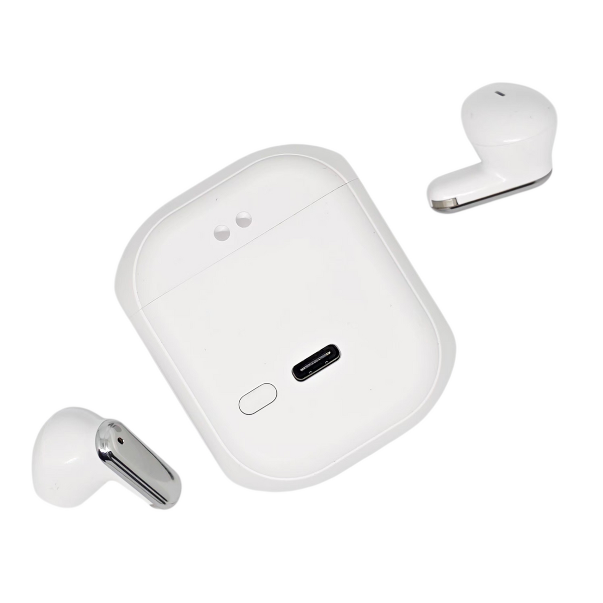 KY55 Akıllı Dijital Ekranlı TWS Bluetooth Kablosuz Kulak İçi Kulaklık - Beyaz JBK
