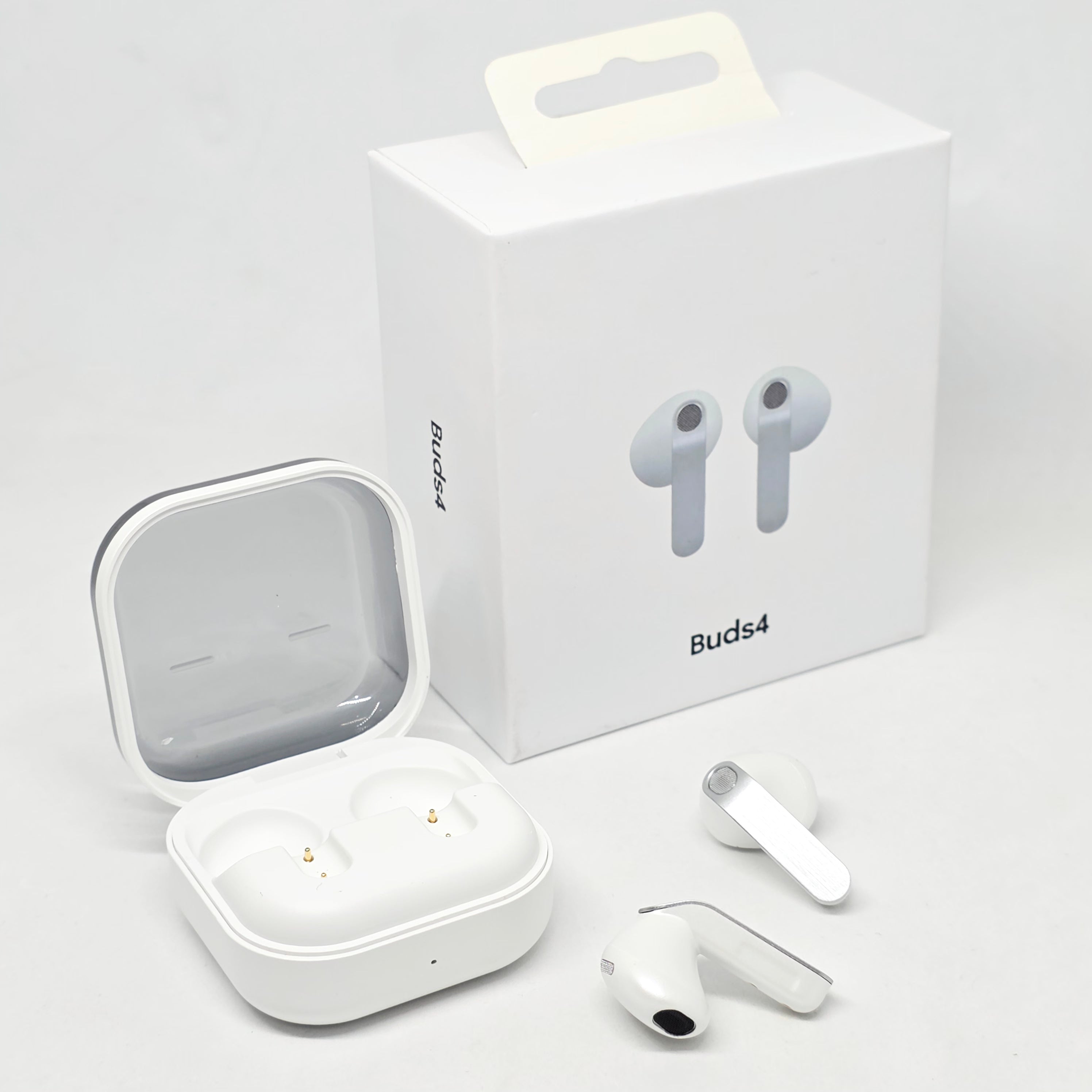 Buds4 Bluetooth Kulaklık Kablosuz Şeffaf Kapaklı Şarj Kutulu Kulakiçi Kulaklık JBK