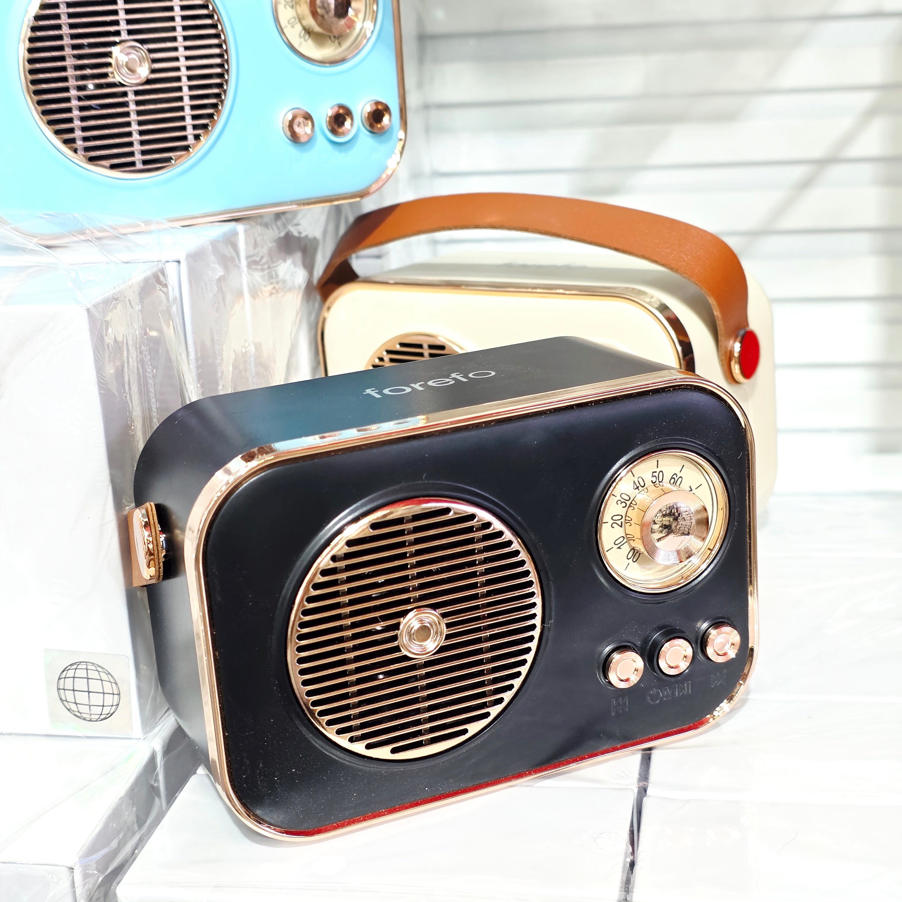 M4 Retro Nostaljik Tasarım Bluetooth Hoparlör - Taşınabilir Kablosuz Speaker KolayMagza KM Technology - Toptan Telefon Aksesuarları