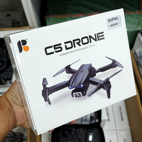 C5 Drone Kameralı Wi-Fi Uygulama Kontrollü Katlanabilir Akıllı Akrobat Quadcopter Rotatech