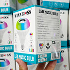 ( 5 adet ) 12W Bluetooth Hoparlörlü RGB Renkli LED Akıllı Ampul (Kumandalı) SANTRAL HAN
