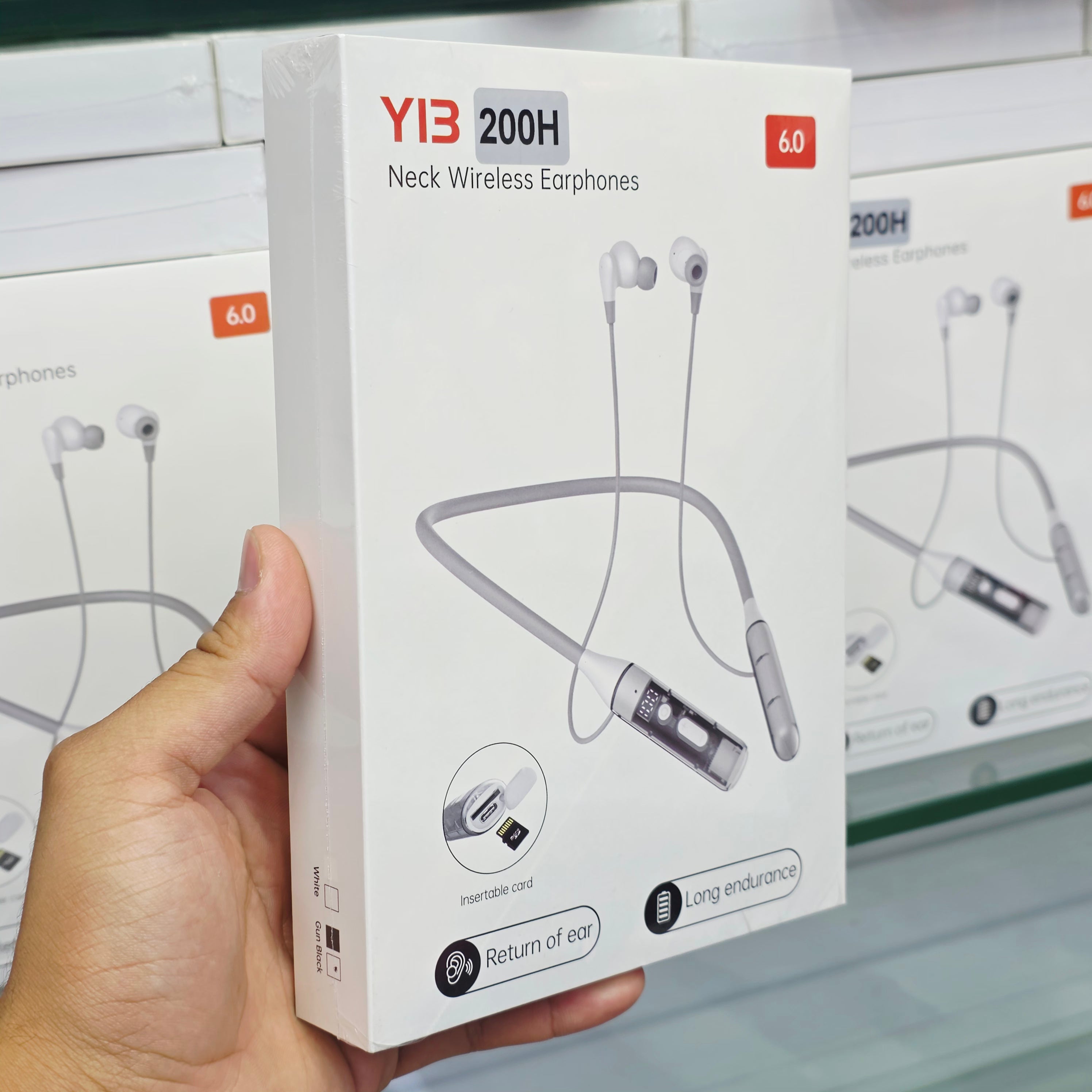 ( 3 adet ) Y13 200 saat Kablosuz Boyun Bantlı Kulak İçi Kulaklık - Hafıza Kartı Girişli KolayMagza KM Technology - Toptan Telefon Aksesuarları