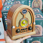 NNS NS-7061BT Nostaljik Görünümlü Bluetooth Şarjlı Retro Radyo Tastech