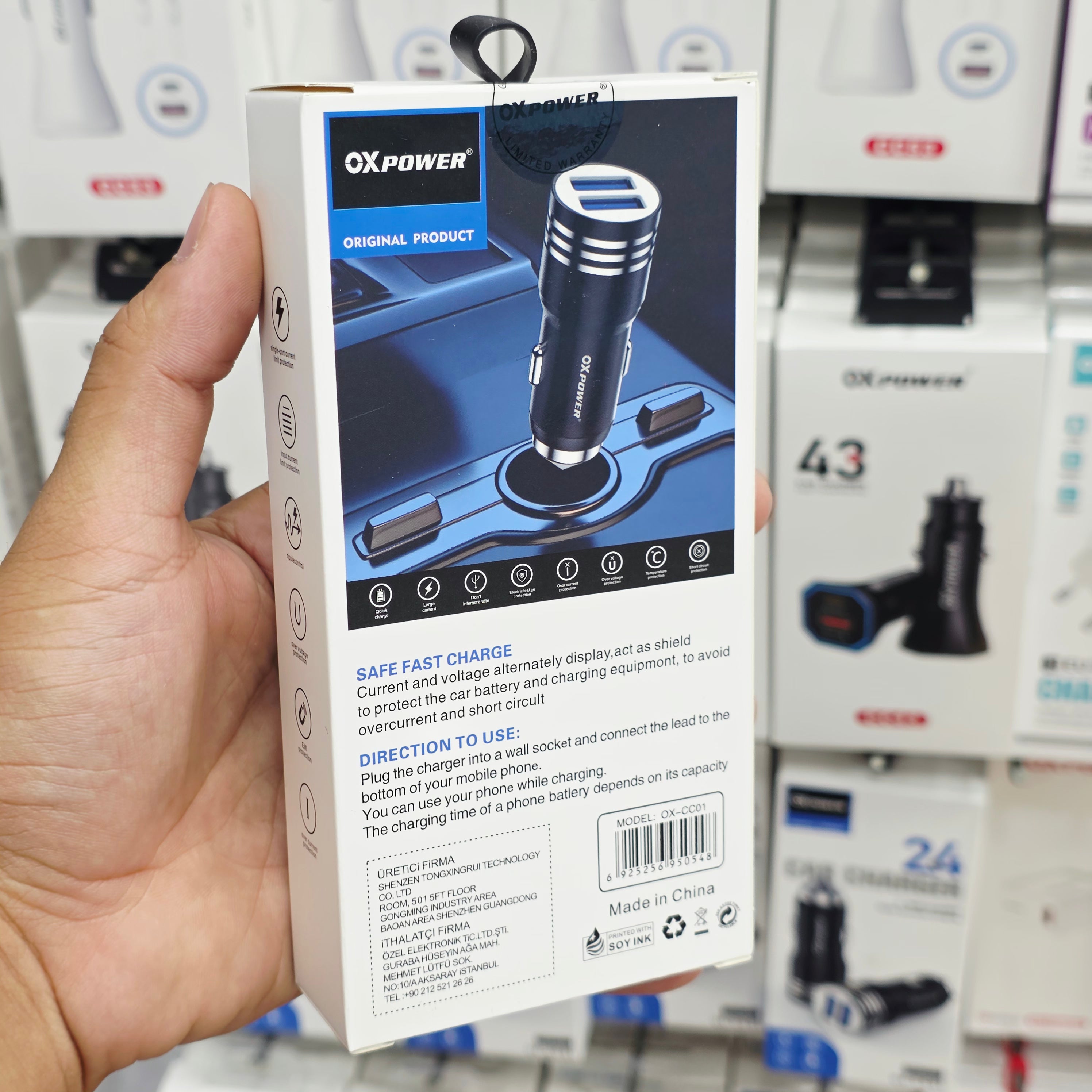 2.4A Çift USB Girişli Hızlı Araç Şarj Cihazı ÖZEL