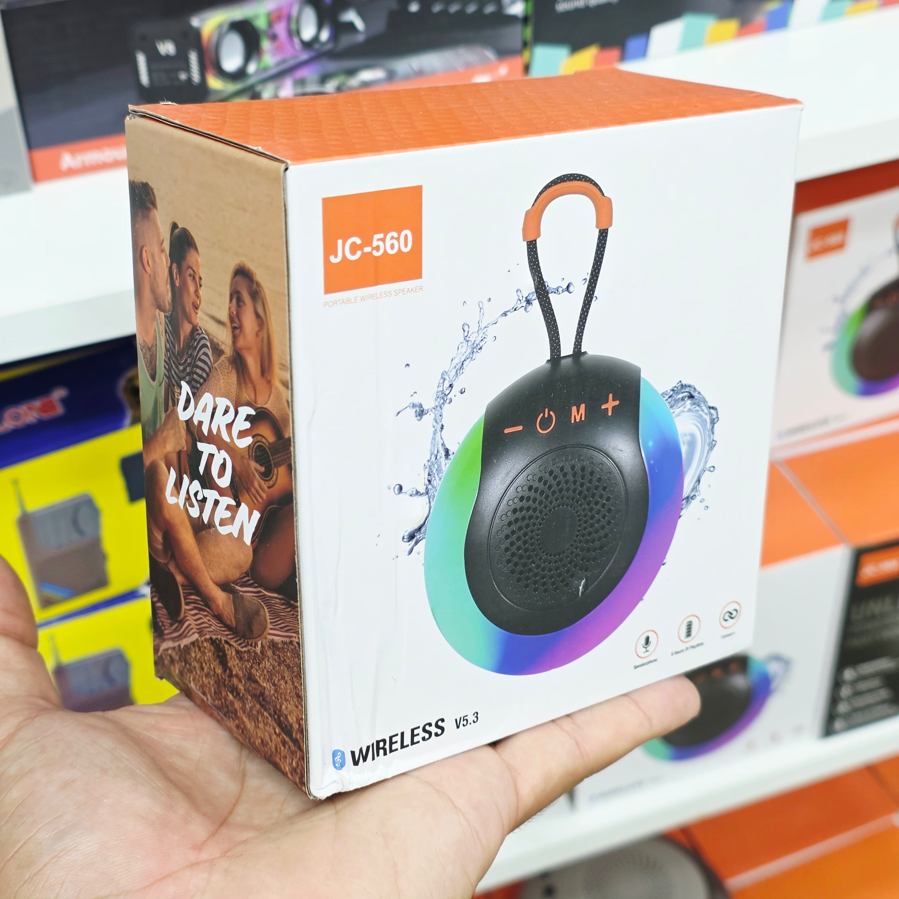 ( 3 adet ) Suya Dayanıklı Taşınabilir Kablosuz Bluetooth Hoparlör v5.3 – RGB Işıklı & Askılı Mini Hoparlör Tucci
