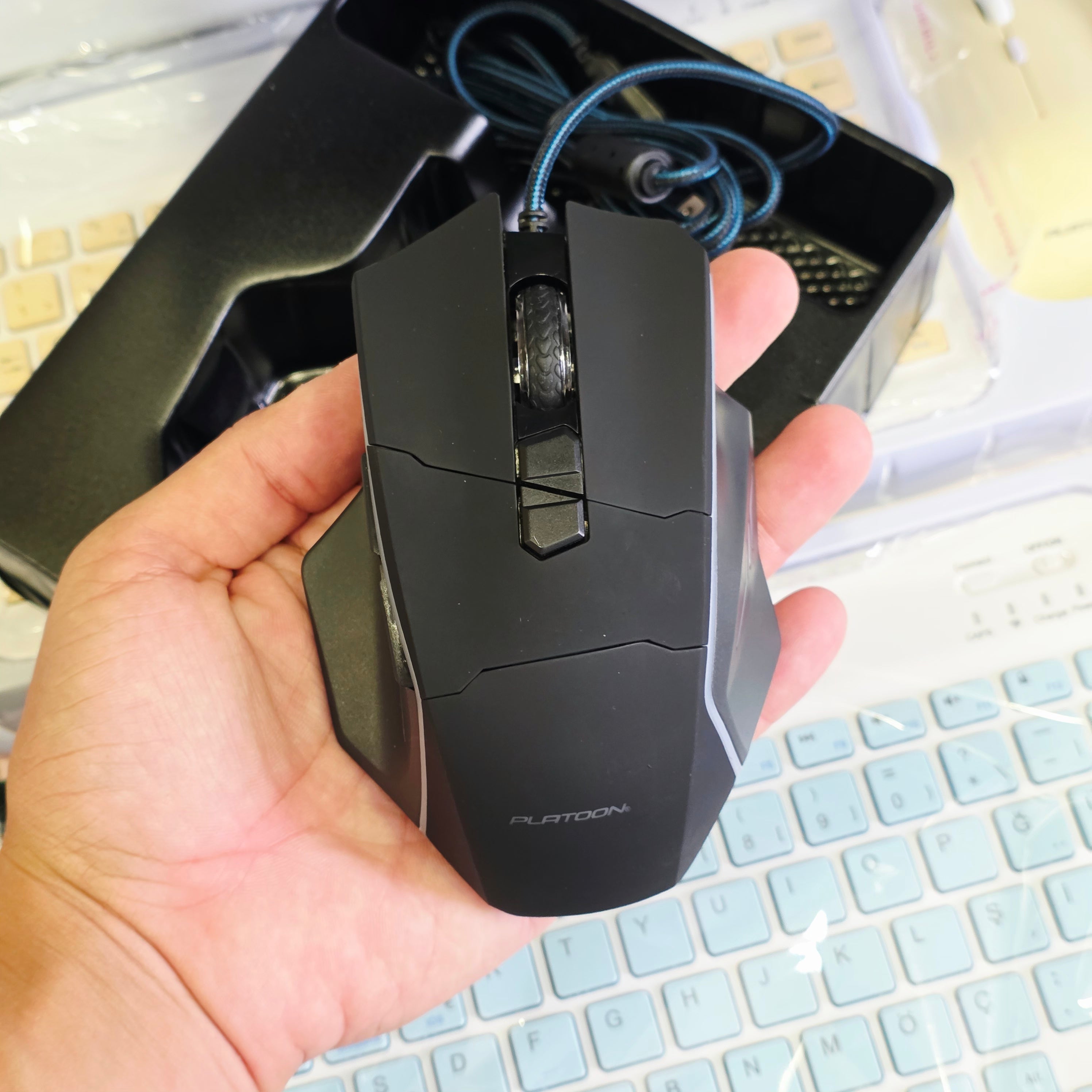 PL-1945 Gaming Pro RGB Işıklı 7 Tuşlu Kablolu Oyuncu Mouse Platoon