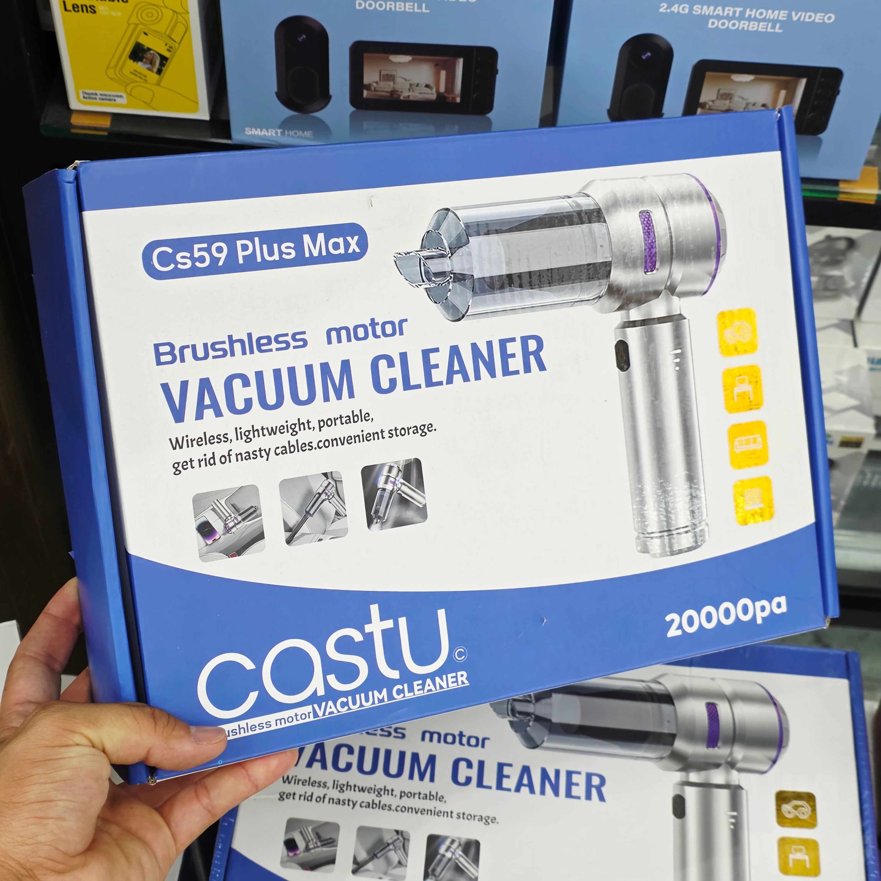 Cs59 Plus Max 20000Pa Fırçasız Motorlu Şarjlı El Süpürgesi LENSUN
