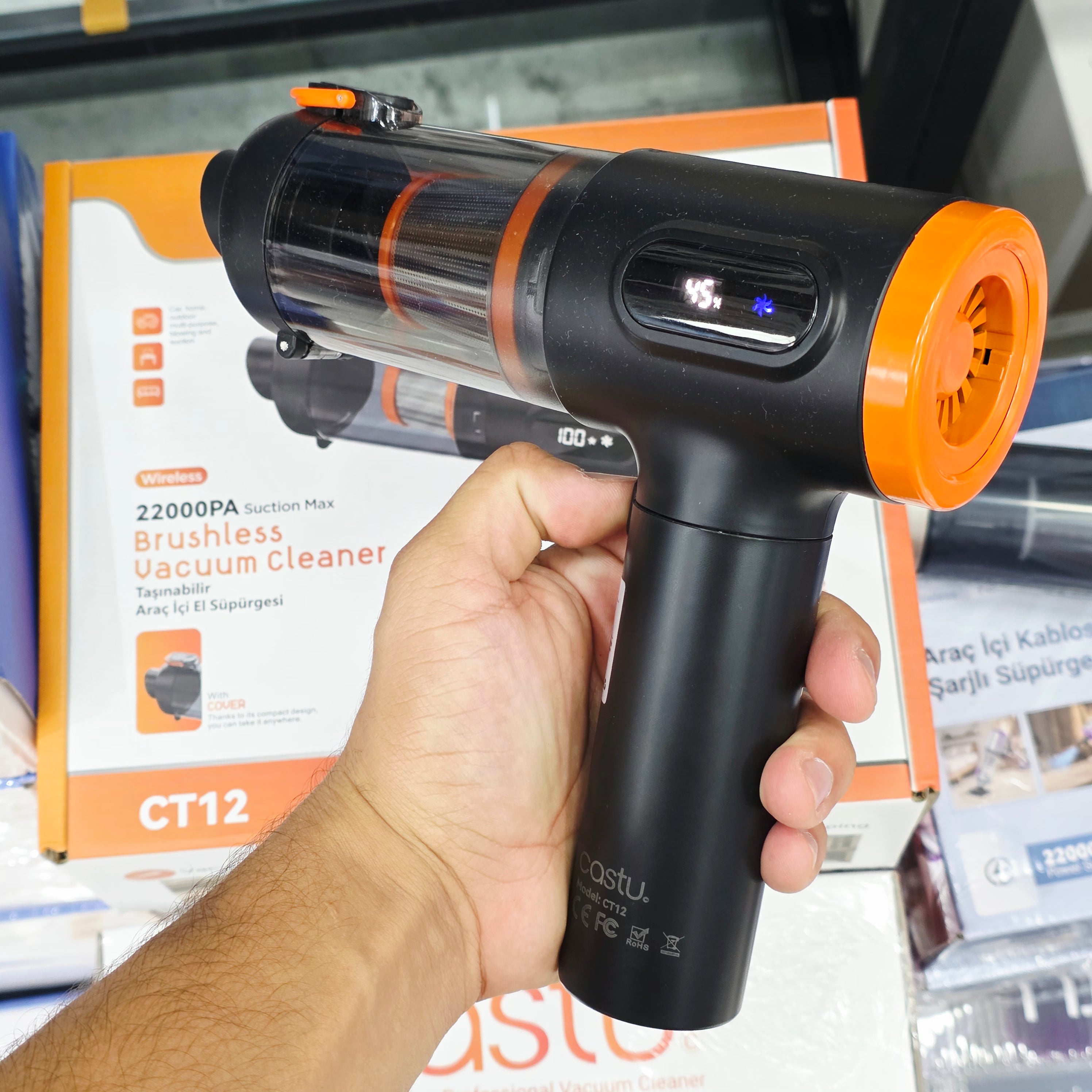 Cs59 Plus Max 20000Pa Fırçasız Motorlu Şarjlı El Süpürgesi LENSUN