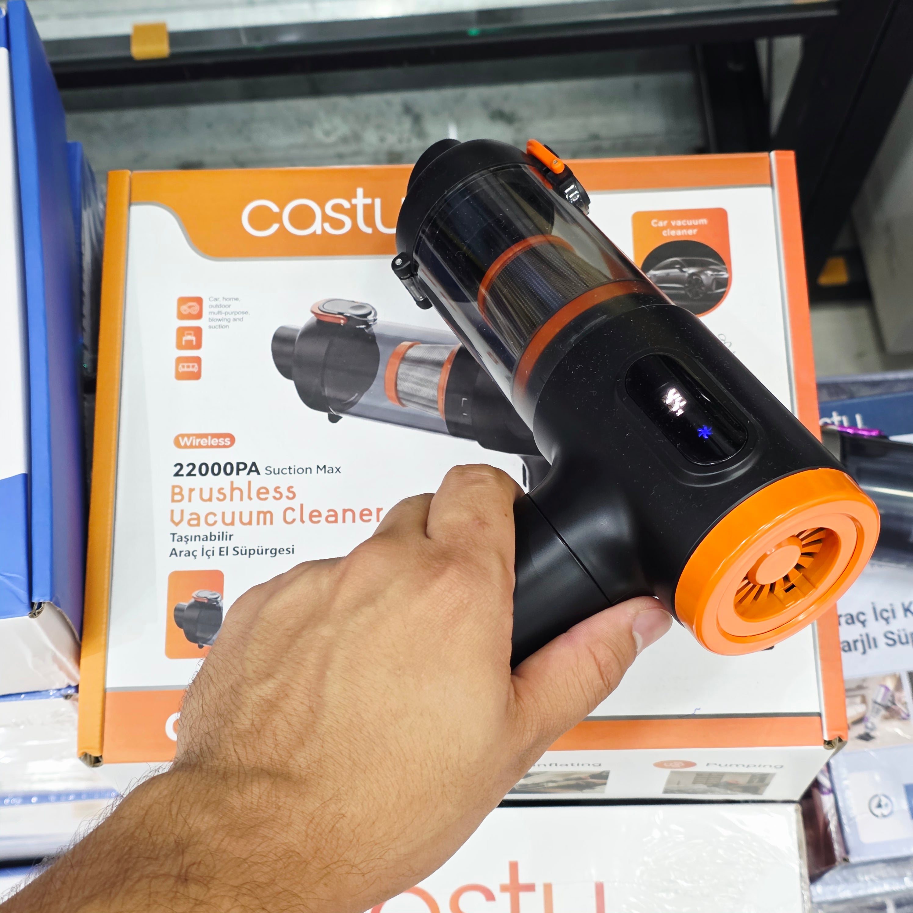 Cs59 Plus Max 20000Pa Fırçasız Motorlu Şarjlı El Süpürgesi LENSUN