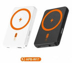22,5W 5000 mah magsafeli batterypack typec ve usb çıkışlı 15w hızlı şarj destekli powerbank w17 - P1Z - KolayMagza KM Technology