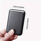 Magsafe uyumlu deri kartlık | telefon arkasına mıknatıslı yapışan cüzdan | iphone ile uyumlu şık ve ince tasarım - G4E - KolayMagza