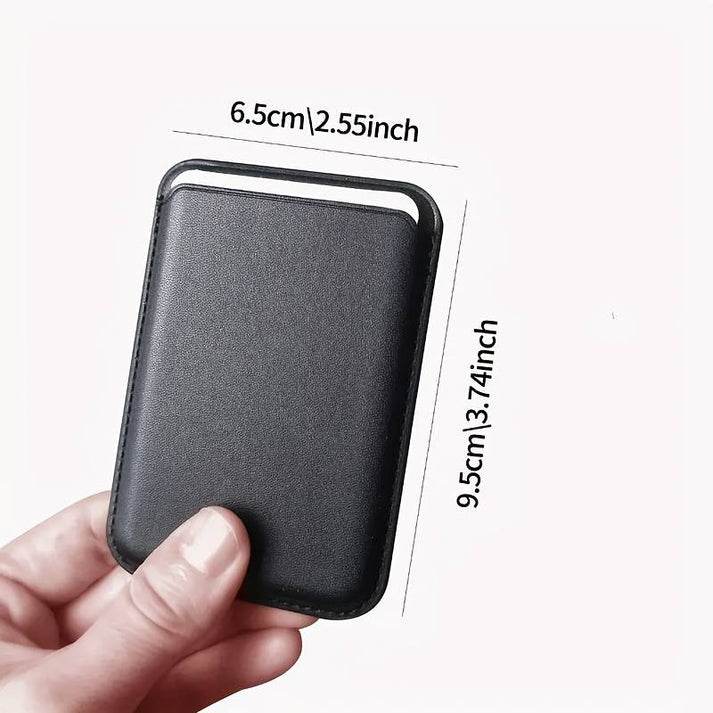 Magsafe uyumlu deri kartlık | telefon arkasına mıknatıslı yapışan cüzdan | iphone ile uyumlu şık ve ince tasarım - G4E - KolayMagza