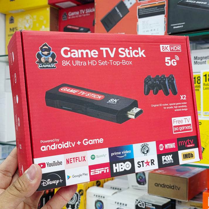 Çift kollu Hdmi game tv stick 8k ultra hd set 5G youtube netflix destekli - G5Y - KolayMagza