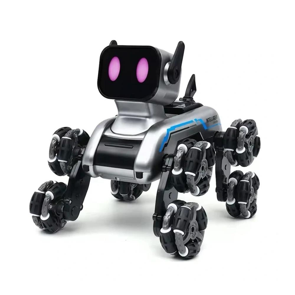 Uzaktan Bilekten Kumandalı Şarjlı 8 Teker Akrobat Robot Köpek - Müzikli ve LED Işıklı Akıllı Robot Araba SANTRAL HAN