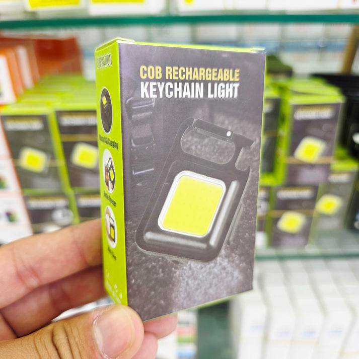 3ü1 arada mıknatıslı acil kamp led feneri, anahtarlık ve şişe açıcı, şarj edilebilir - G6A - KolayMagza