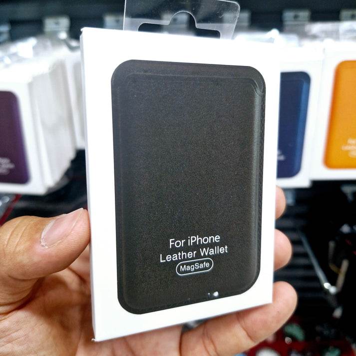 Magsafe uyumlu deri kartlık | telefon arkasına mıknatıslı yapışan cüzdan | iphone ile uyumlu şık ve ince tasarım - G4E - KolayMagza