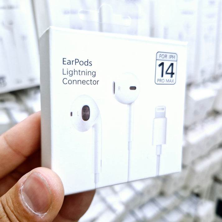 Logosuz Takçalıştır lightning girişli mikrofonlu iphone ipad uyumlu kablolu kulaklık - K1G - KolayMagza