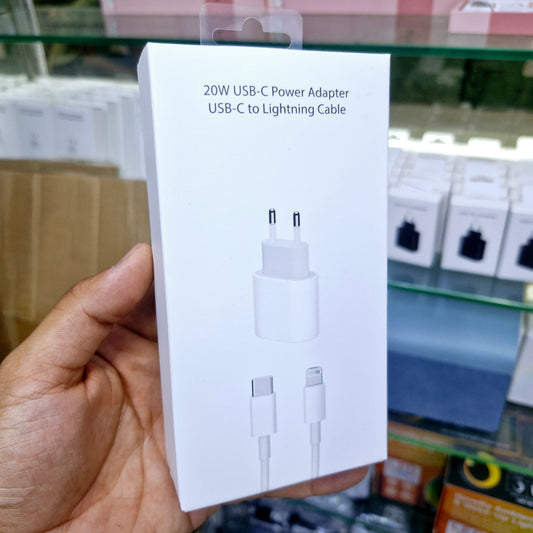 Logosuz 20w typeC lightning şarj seti