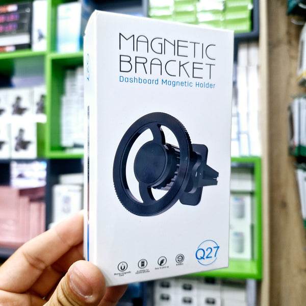 Magnet bracket mıgnatıslı magsafe ızgaraya takılan araç içi telefon tutucu q27 - R2A - KolayMagza