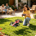 R37 2'si 1 Arada Uzaktan Kumandalı Uçan Yarış Arabası ve Drone - Kara ve Hava Modlu Akrobatik Quadcopter SANTRAL HAN