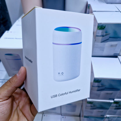 H2O 300ml Taşınabilir Hava Nemlendirici | RGB Işıklı Buhar Makinesi & Aroma Difüzörü | Sessiz ve Etkili Nemlendirme