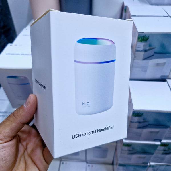 H2o 300ml taşınabilir hava nemlendirici | rgb ışıklı buhar makinesi & aromma difüzörü | sessiz ve etkili nemlendirme - G3P - KolayMagza