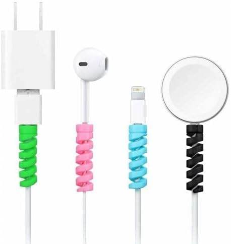 Sipiral silikon kablo koruyucu 4 adet - G1E - KolayMagza