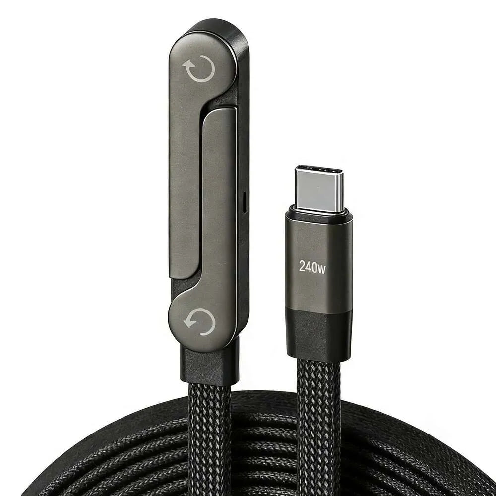 Orjinal 240w metal standlı TypeC - TypeC kablo 1,50m hasır şarj kablosu