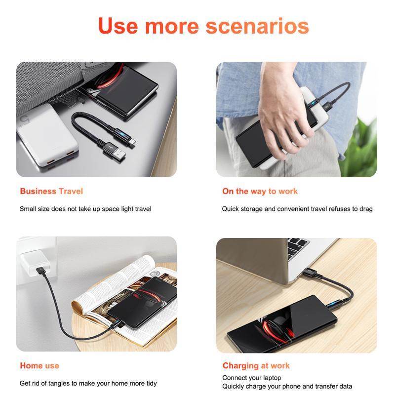 Lk-234 usb typec 25cm kısa şarj kablosu 3,4a - S1V - KolayMagza