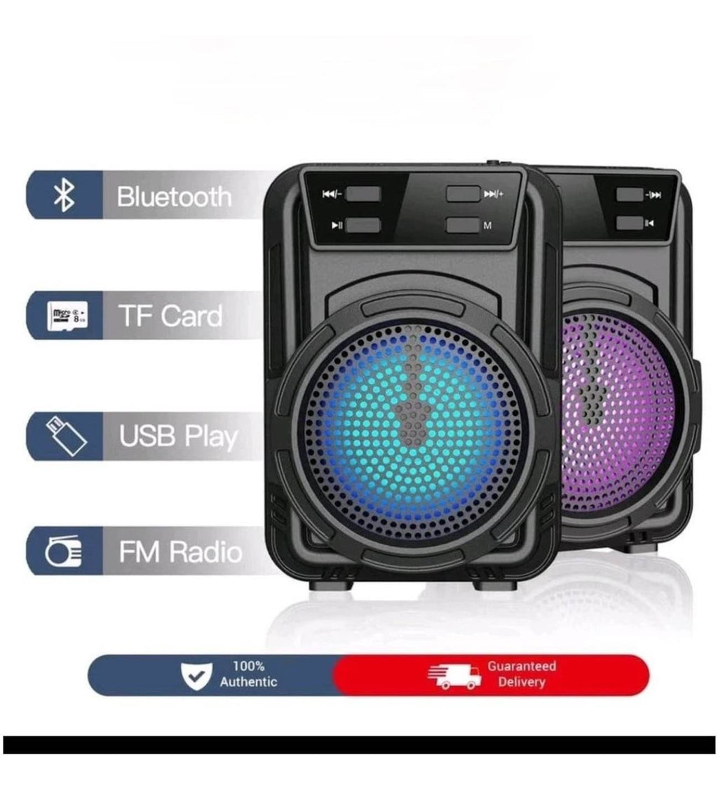 Fm-Sd Kart Usb Girişli Işıklı Ses Bombası Bluetooth Hoparlör Gts-1346 - H3D - KolayMagza