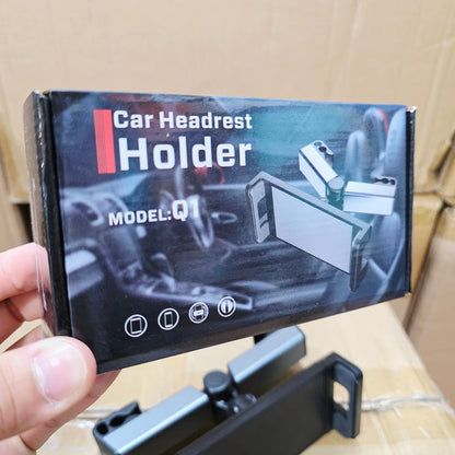 Adjustable tablet and phone holder for the back of the car seat model Q - R2F