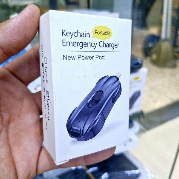 Typec çıkışlı 1,500 mah anahtarlığa takılan acil mini powerbank - P1V - KolayMagza