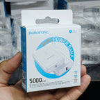 Borofone BJ31 5000 mAh Mini Taşınabilir Güç Bankası Powerbank - Type-C Input / USB-A Output Zayden