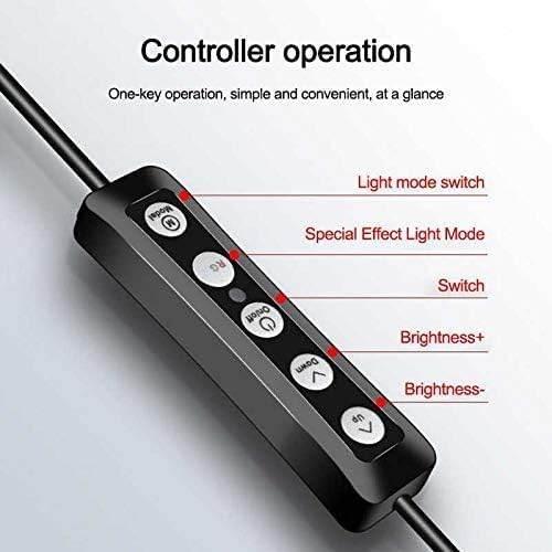إضاءة سيلفي RGB LED تيك توك مع حامل ثلاثي القوائم (تتضمن القاعدة)