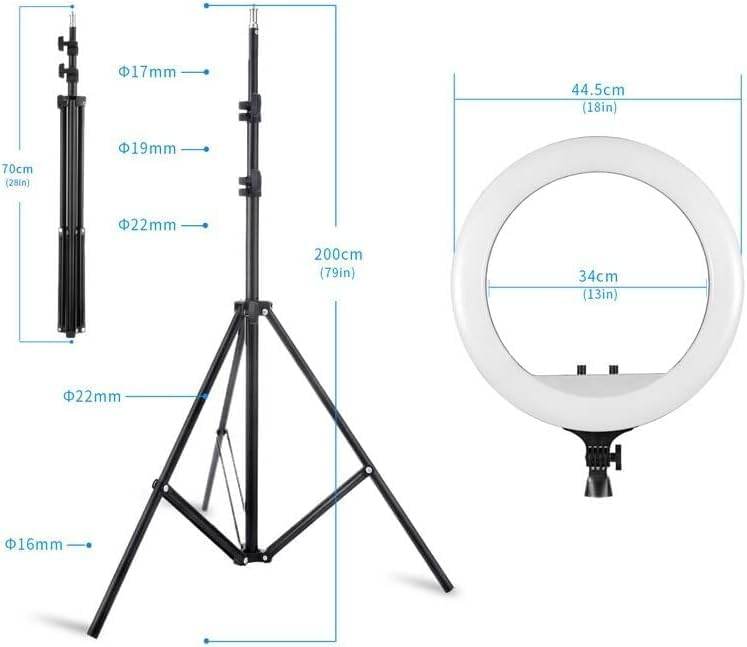 Mj18 - 45cm led rgb selfie ışığı ring light + tripod ayak dahil - G1K - KolayMagza