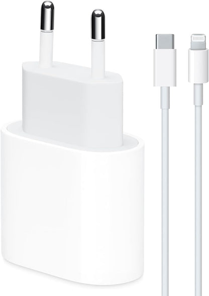 aple 20W usbC adaptörü ve 1m usbC lightning PD kablo şarj seti