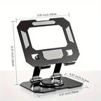 Foldable metal tablet stand | 360° döner, katlanabilir ayarlanabilir tutucu | tüm tablet modelleri ile uyumlu - N1L - KolayMagza KM Technology