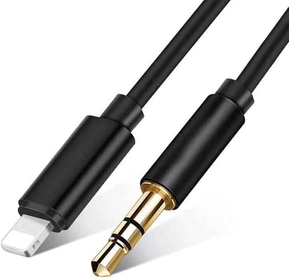 Lightning 3.5mm aux dönüştürücü 1m ses kablosu - D1C - KolayMagza