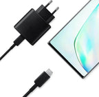 25w süper hızlı typec çıkışlı başlık adaptör ve typec to typec 1m kablo şarj set - S2F - KolayMagza KM Technology