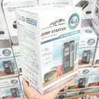 4'ü 1 Arada Taşınabilir Araç Akü Takviye Cihazı (Jump Starter) ve Dijital Hava Kompresörü - 12V Diesel Universal + el fenerli
