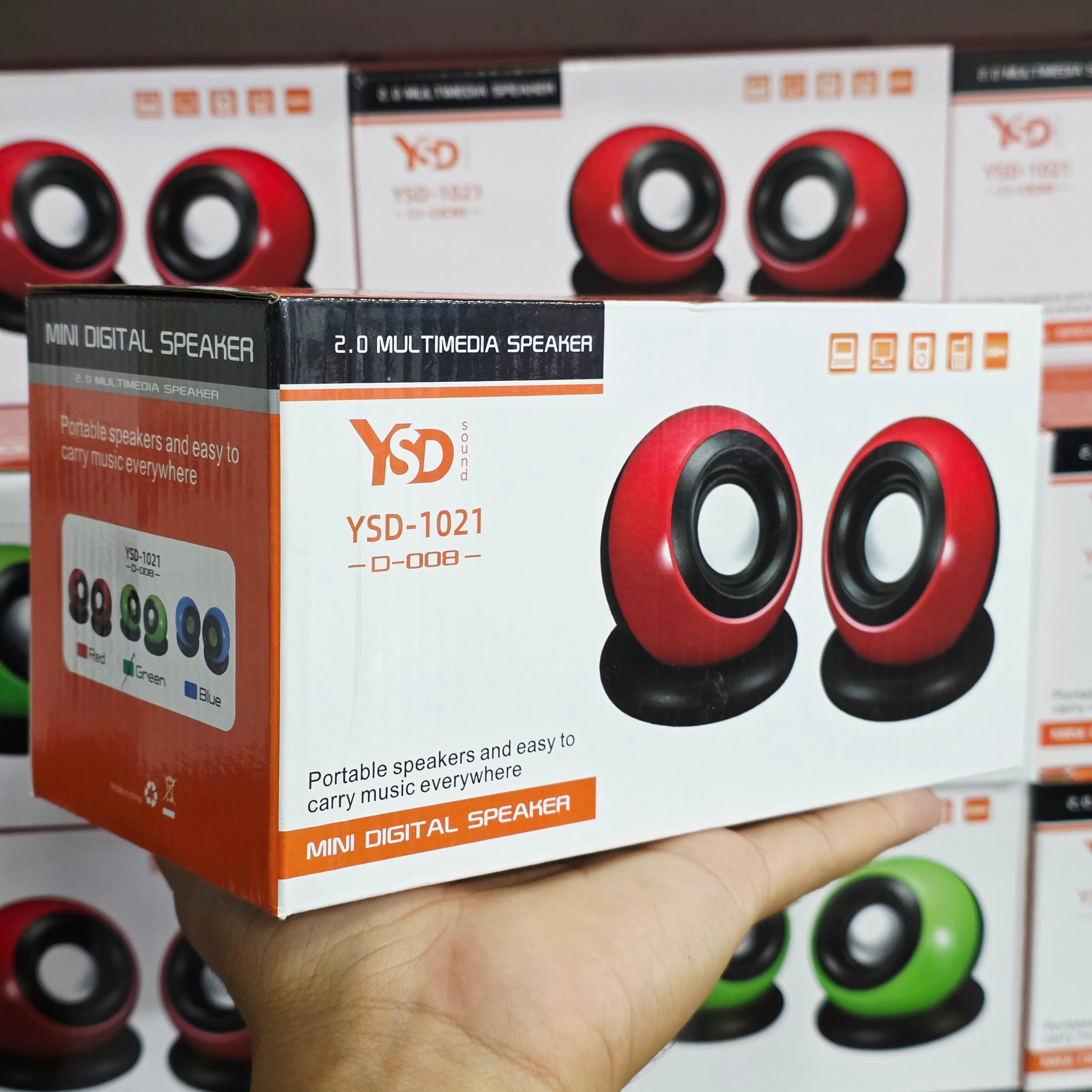 ( 5 adet ) Multimedya Mini Dijital Hoparlör Seti KolayMagza KM Technology - Toptan Telefon Aksesuarları