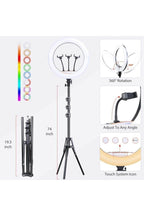 Mj18 - 45cm led rgb selfie ışığı ring light + tripod ayak dahil - G1K - KolayMagza