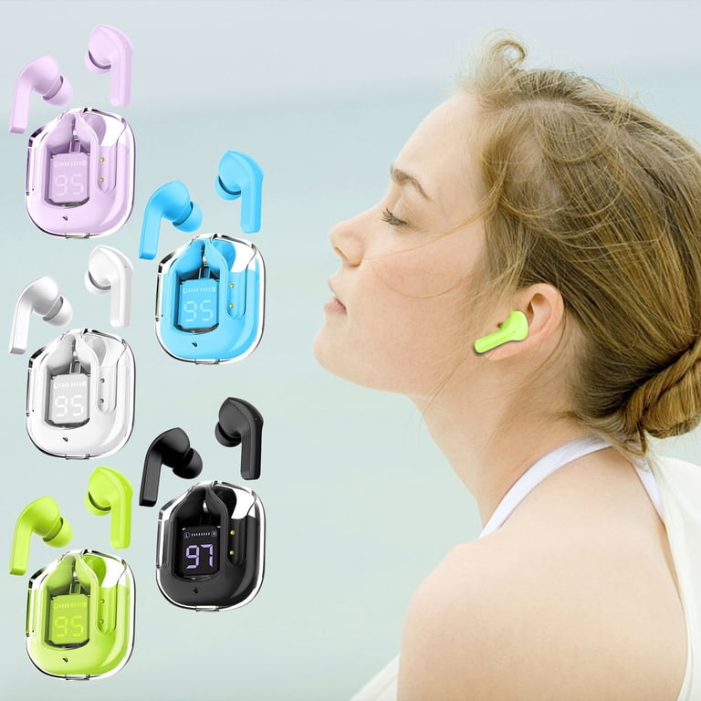 Dijital Göstergeli şeffaf TWS Kablosuz Bluetooth 5.3 Kulaklık JBK